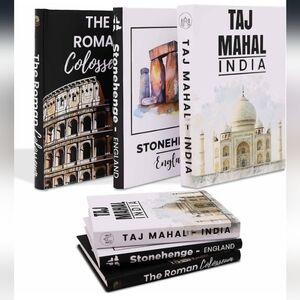  Set of 3 Hardcover Books with Blank Pages for Journaling or Sketching NWT